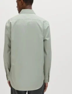 Regular Fit Easy Iron Cotton Blend Shirt