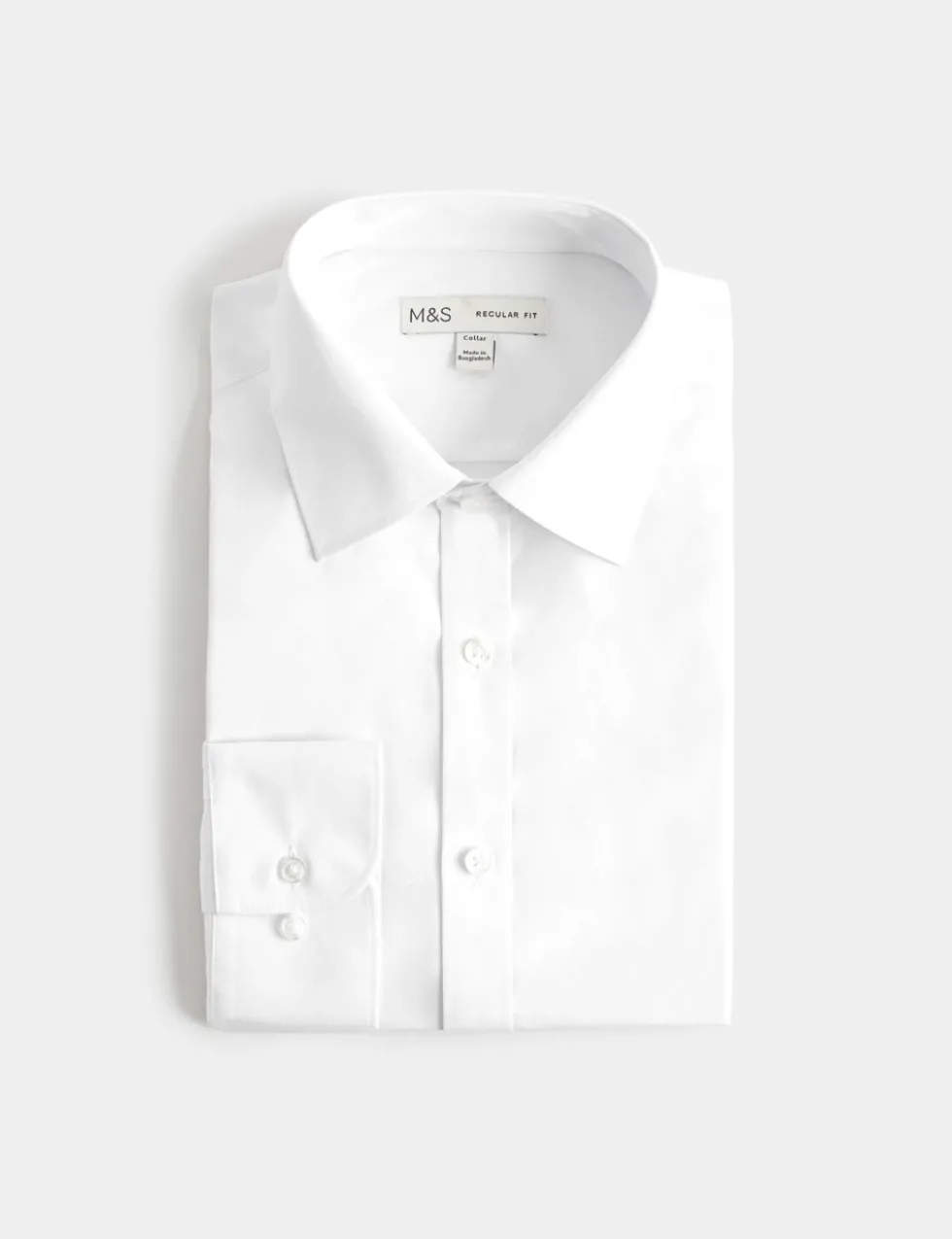 Regular Fit Easy Iron Cotton Blend Shirt