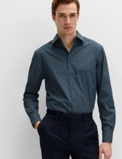Regular Fit Easy Iron Cotton Blend Shirt