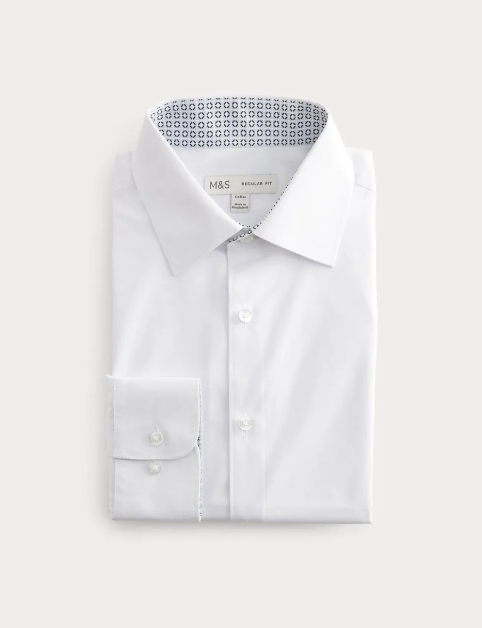 Regular Fit Easy Iron Cotton Blend Shirt