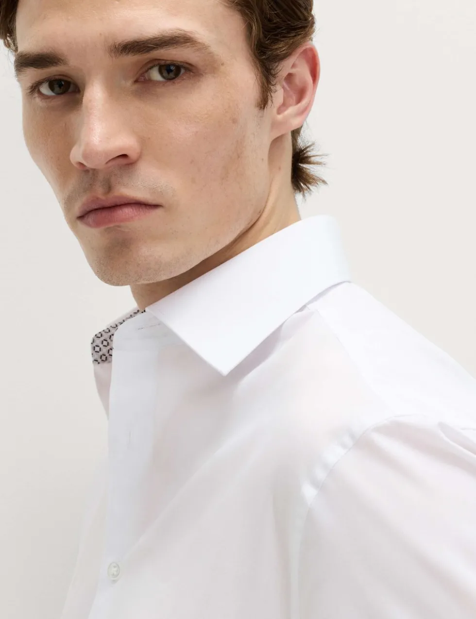 Regular Fit Easy Iron Cotton Blend Shirt