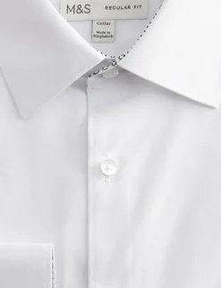 Regular Fit Easy Iron Cotton Blend Shirt