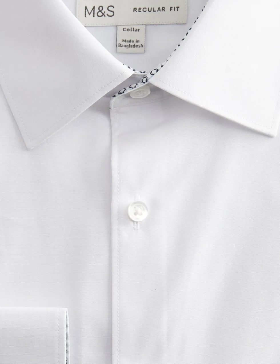 Regular Fit Easy Iron Cotton Blend Shirt