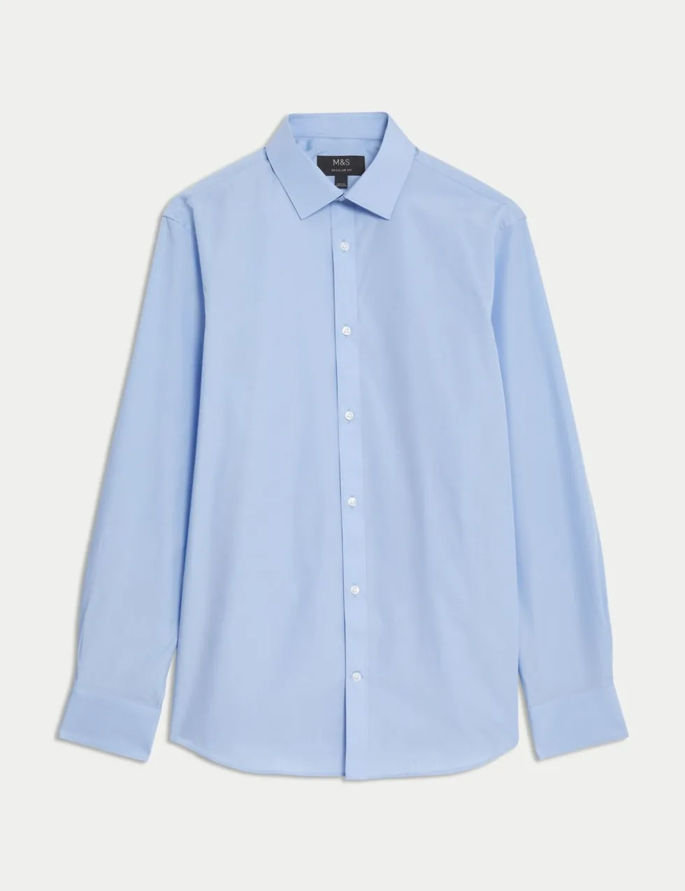 Regular Fit Easy Iron Cotton Blend Shirt