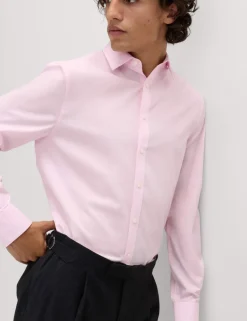 Regular Fit Easy Iron Cotton Blend Shirt