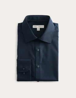 Regular Fit Easy Iron Cotton Blend Shirt