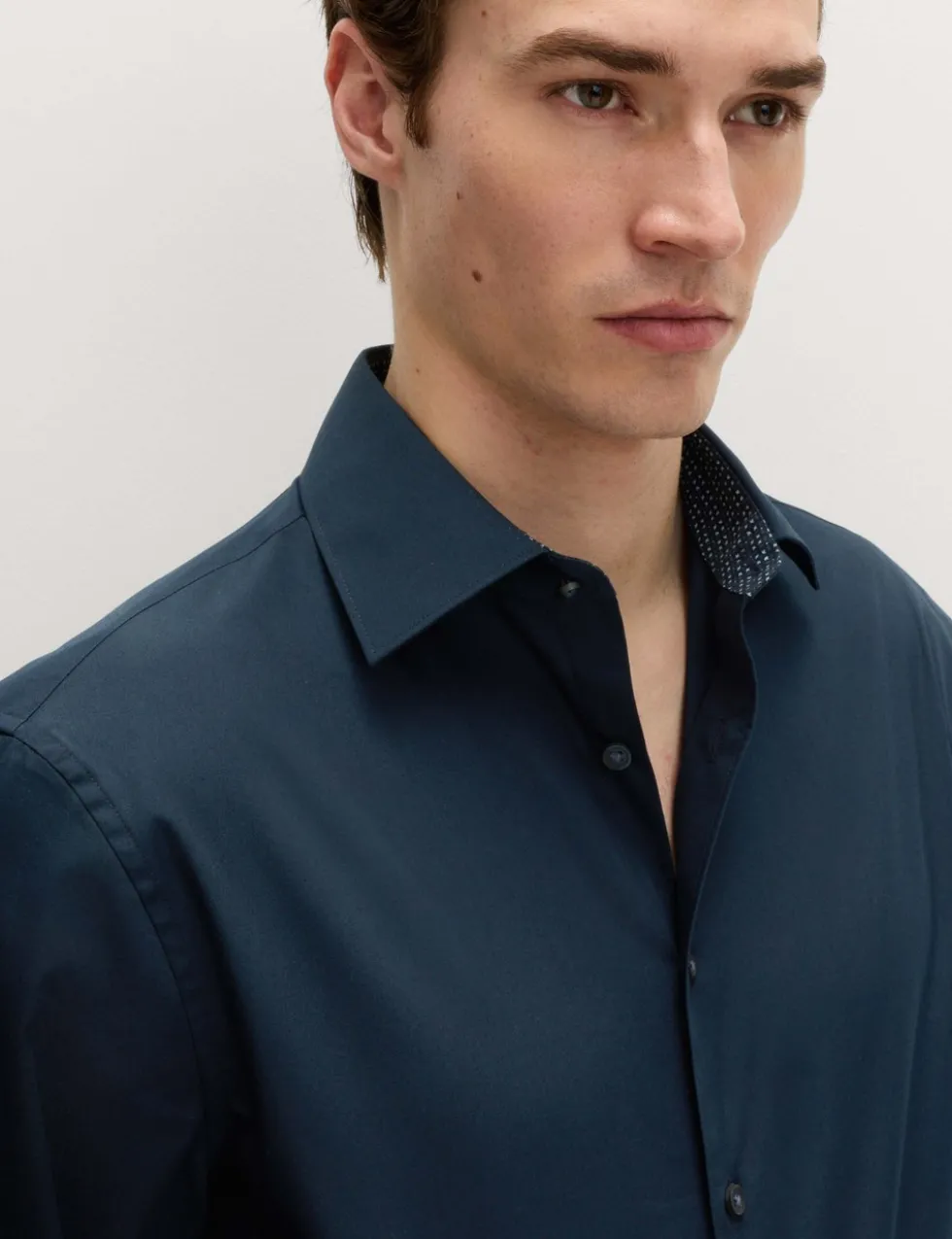 Regular Fit Easy Iron Cotton Blend Shirt