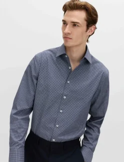 Regular Fit Easy Iron Cotton Blend Shirt