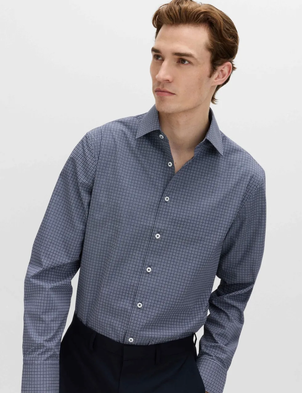 Regular Fit Easy Iron Cotton Blend Shirt