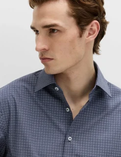 Regular Fit Easy Iron Cotton Blend Shirt