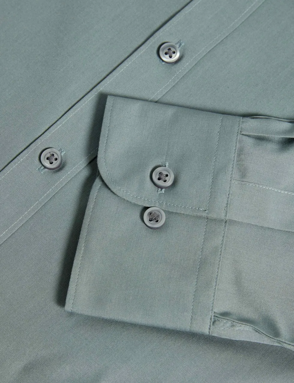 Regular Fit Easy Iron Cotton Blend Shirt
