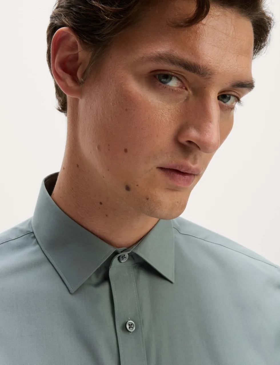 Regular Fit Easy Iron Cotton Blend Shirt