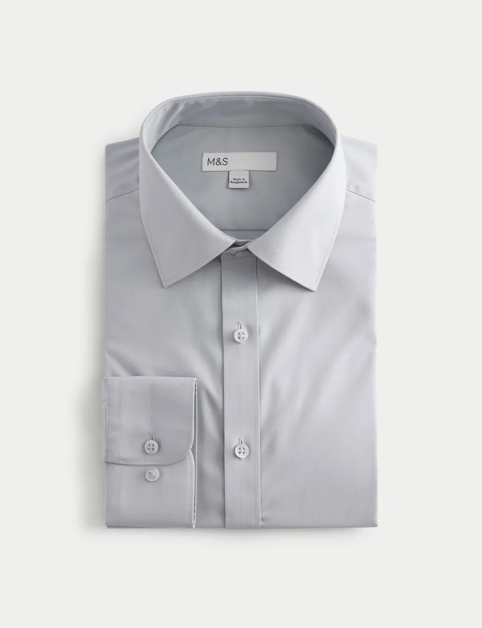 Regular Fit Easy Iron Cotton Blend Shirt
