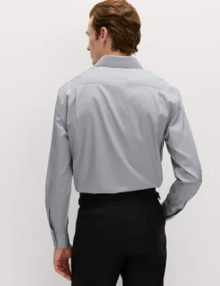 Regular Fit Easy Iron Cotton Blend Shirt