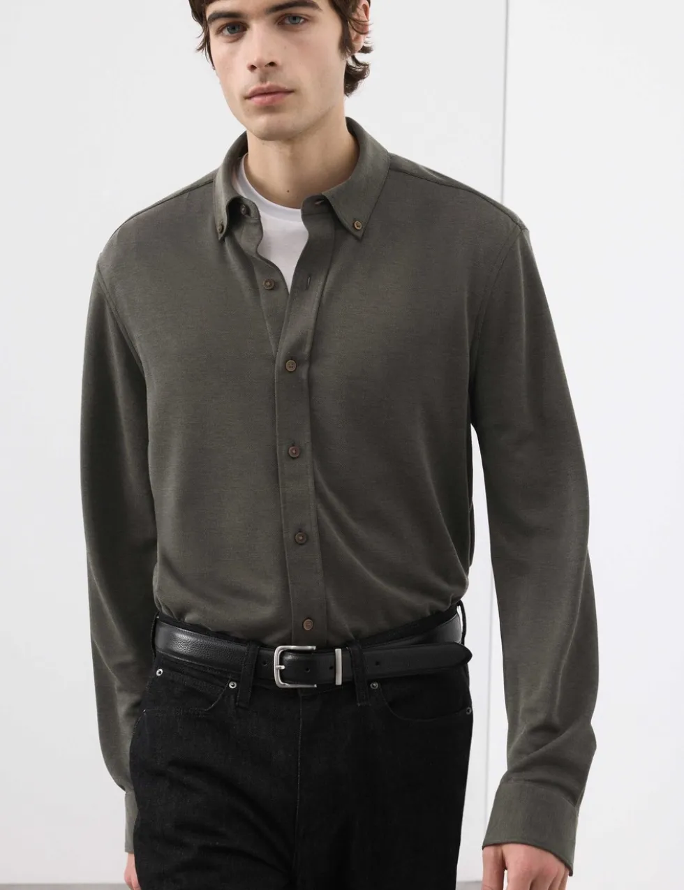 Regular Fit Easy Iron Modal Rich Shirt