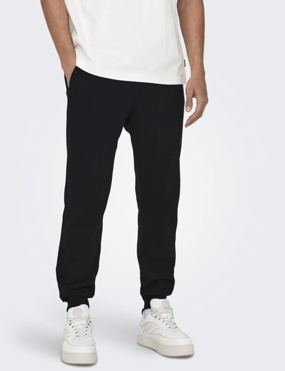 Regular Fit Elasticated Waist Cuffed Joggers