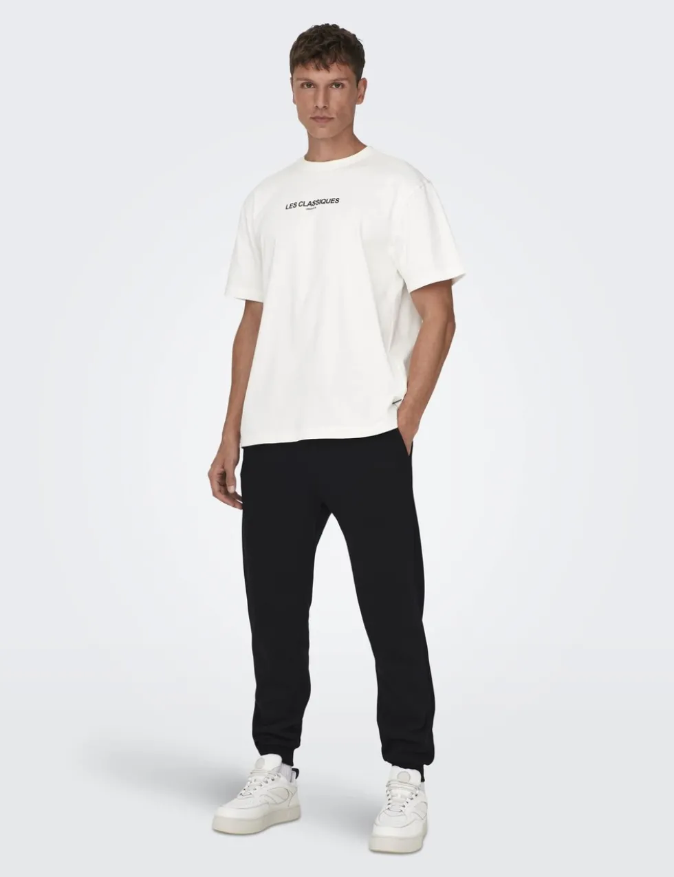 Regular Fit Elasticated Waist Cuffed Joggers