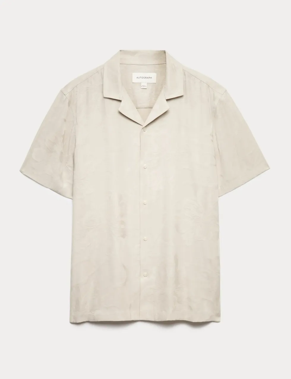 Regular Fit Jacquard Short Sleeve Shirt