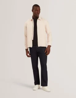 Regular Fit Jacquard Zip Up Overshirt