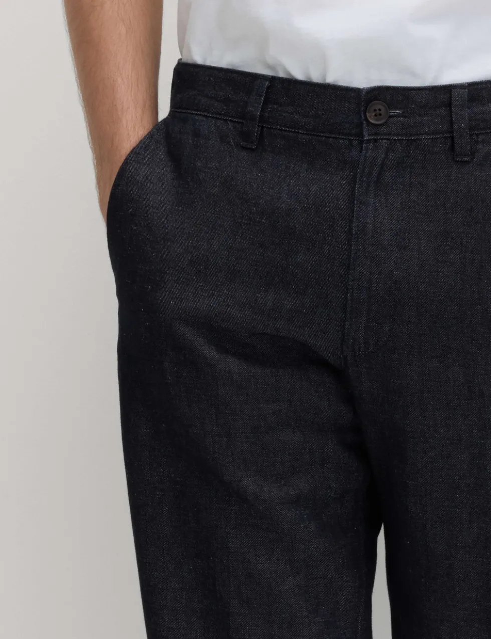 Regular Fit Linen Blend Chinos