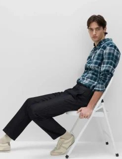 Regular Fit Linen Blend Chinos