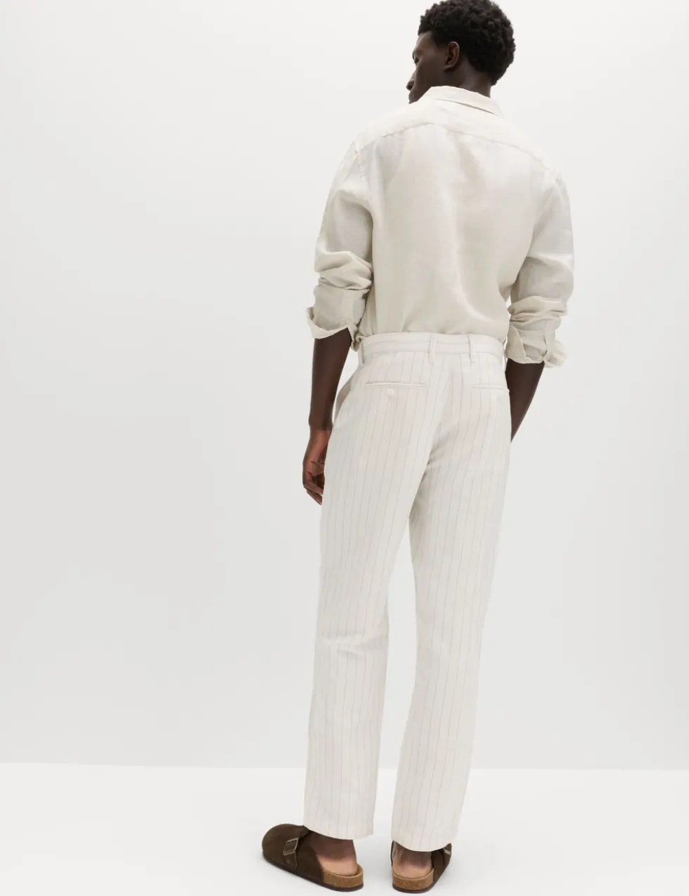 Regular Fit Linen Blend Chinos