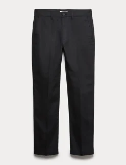 Regular Fit Linen Blend Chinos