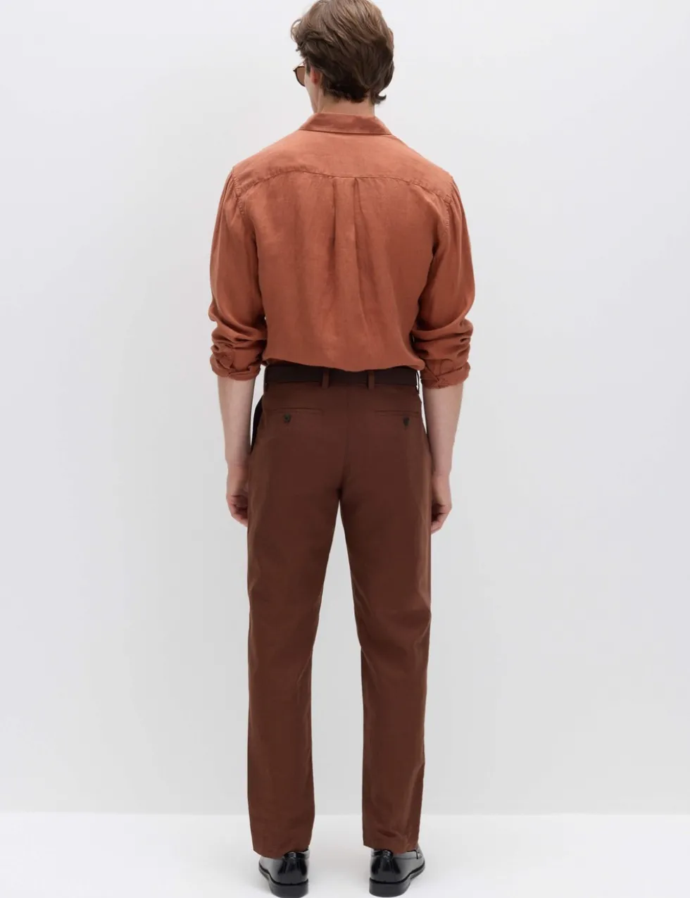 Regular Fit Linen Blend Chinos