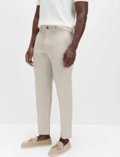 Regular Fit Linen Blend Chinos