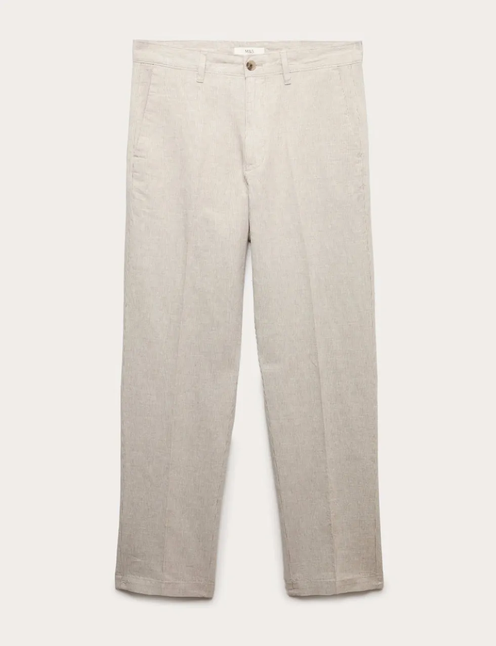 Regular Fit Linen Blend Chinos