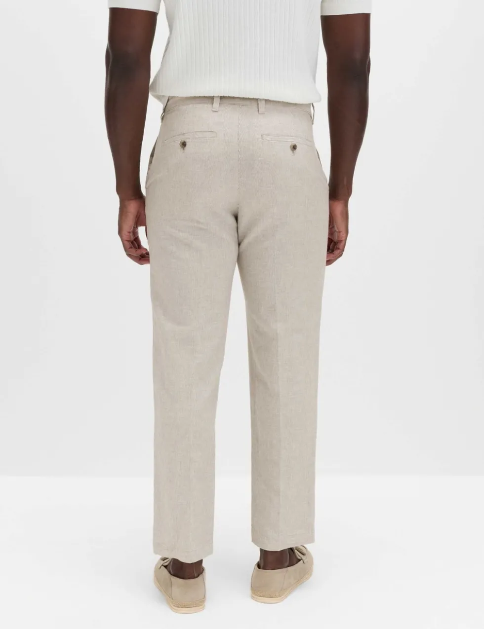 Regular Fit Linen Blend Chinos