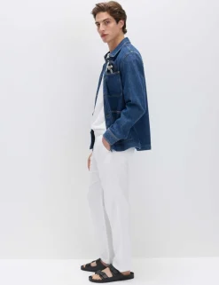 Regular Fit Linen Blend Chinos