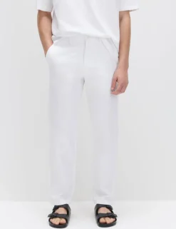 Regular Fit Linen Blend Chinos