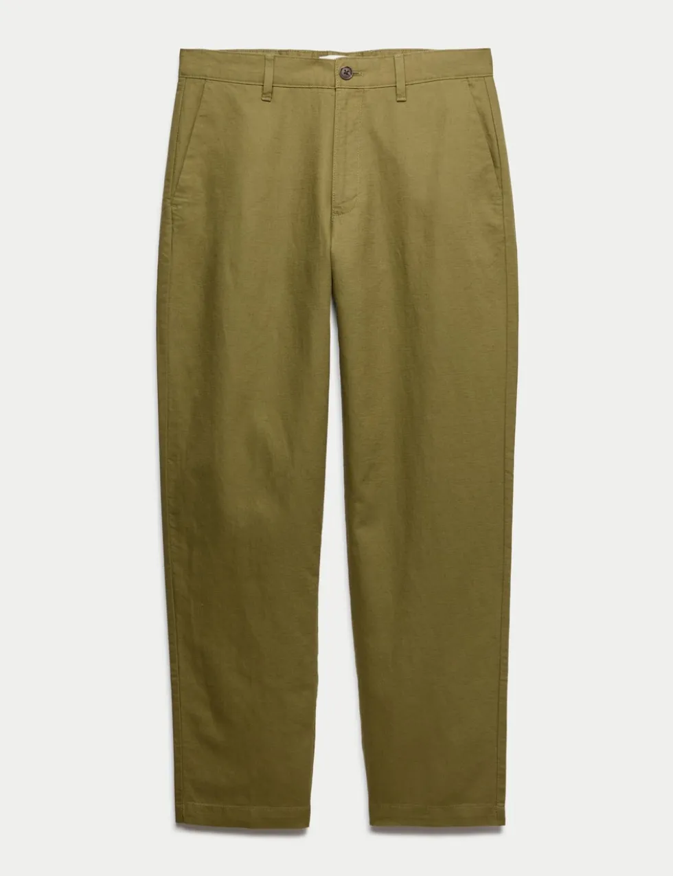 Regular Fit Linen Blend Chinos