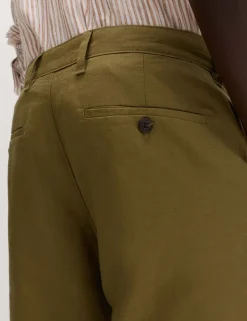 Regular Fit Linen Blend Chinos