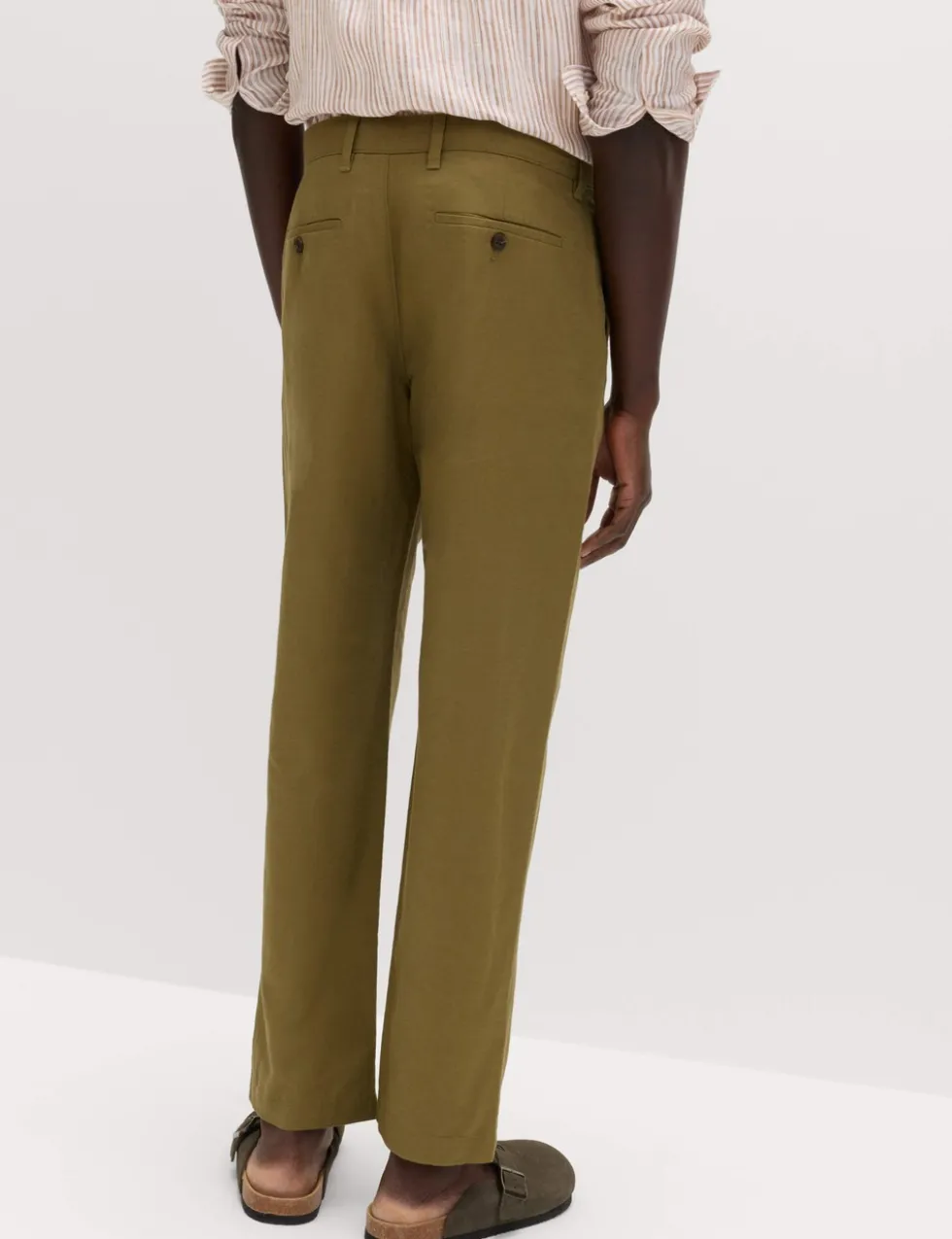 Regular Fit Linen Blend Chinos