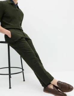 Regular Fit Linen Blend Chinos