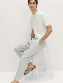 Regular Fit Linen Blend Chinos