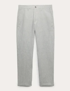 Regular Fit Linen Blend Chinos