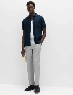 Regular Fit Linen Blend Chinos