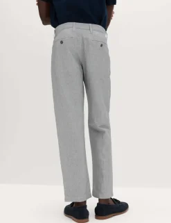 Regular Fit Linen Blend Chinos