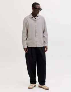 Regular Fit Linen Blend Shirt
