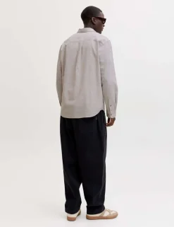 Regular Fit Linen Blend Shirt