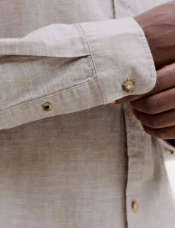 Regular Fit Linen Blend Shirt