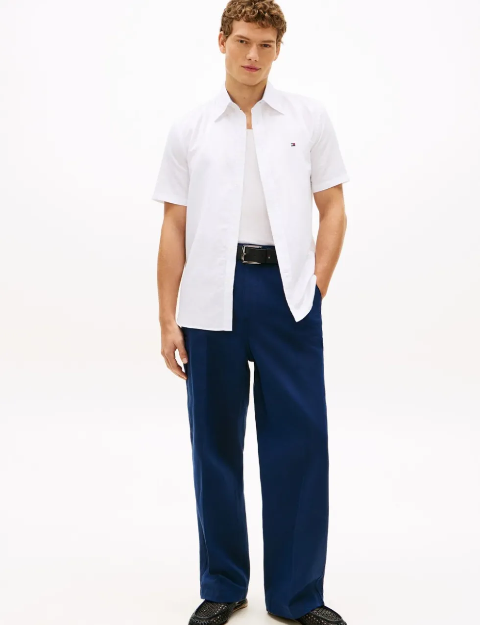 Regular Fit Linen Blend Shirt