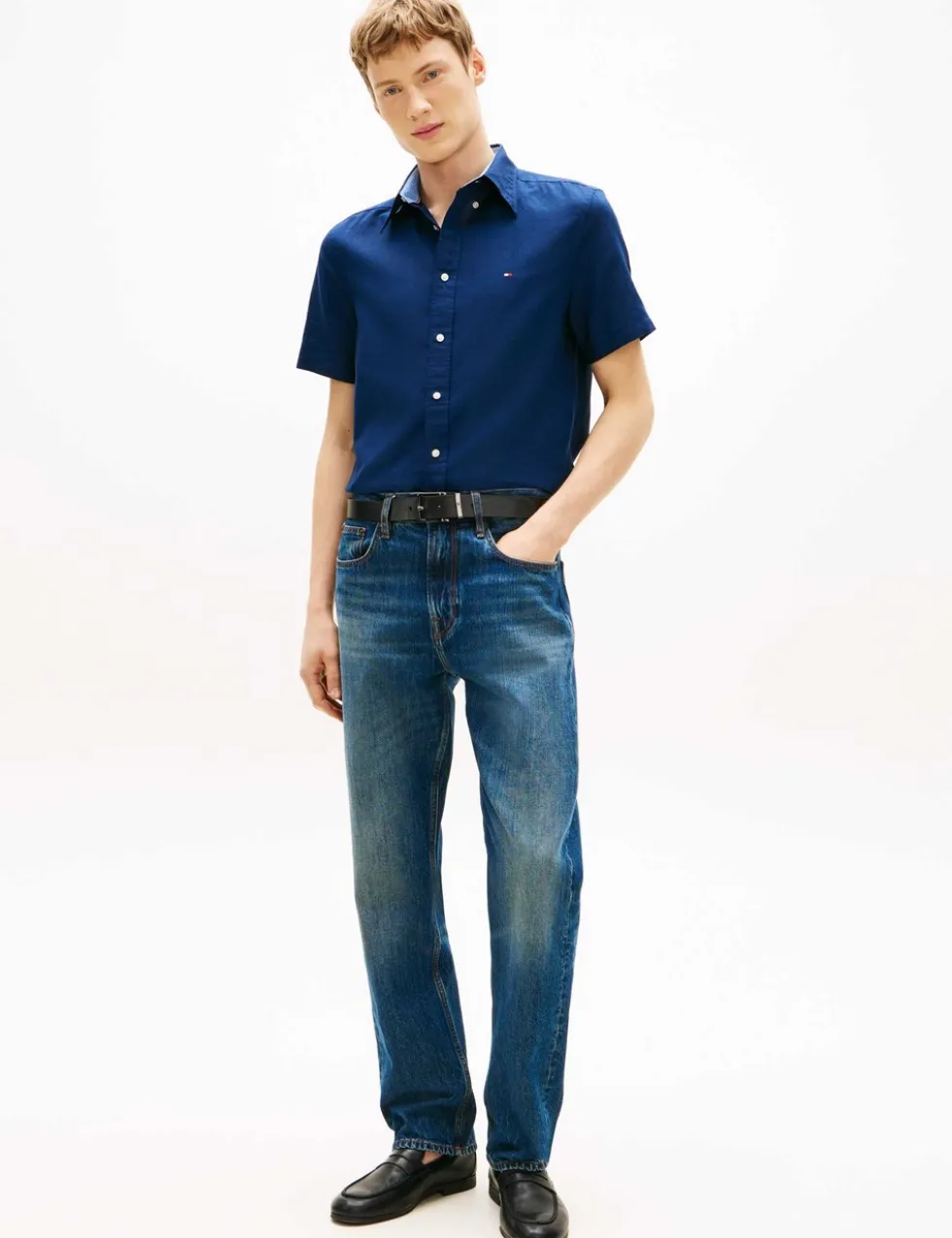 Regular Fit Linen Blend Shirt
