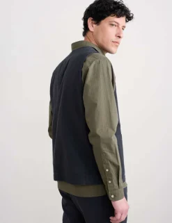 Regular Fit Linen Rich Herringbone Waistcoat