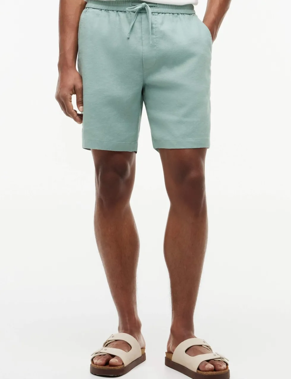 Regular Fit Linen Rich Lightweight Shorts