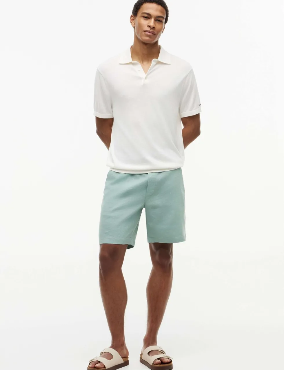 Regular Fit Linen Rich Lightweight Shorts