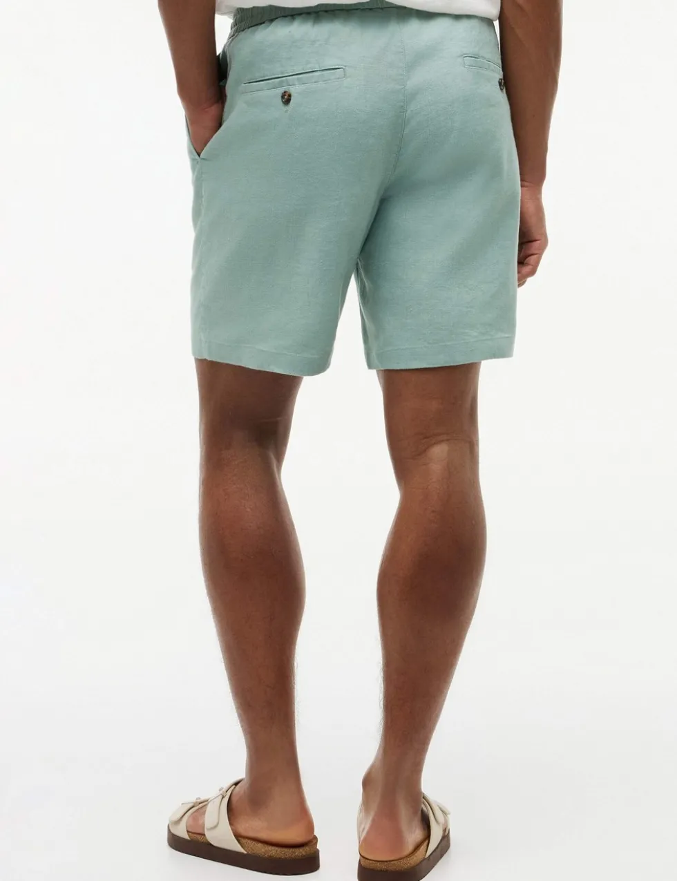 Regular Fit Linen Rich Lightweight Shorts